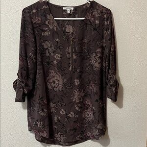Maurices Dark Floral Blouse